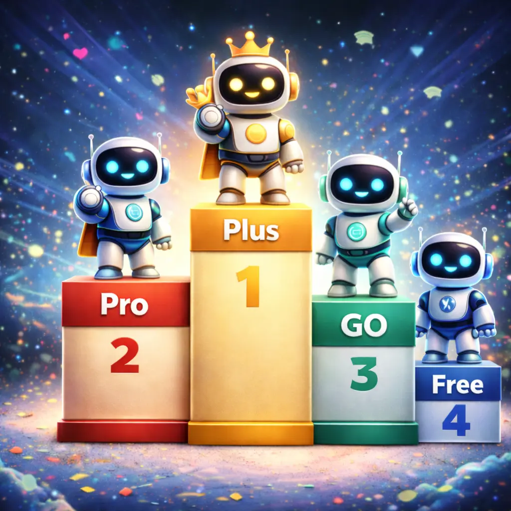 جدول مقایسه نسخه رایگان، GO، Plus و Pro